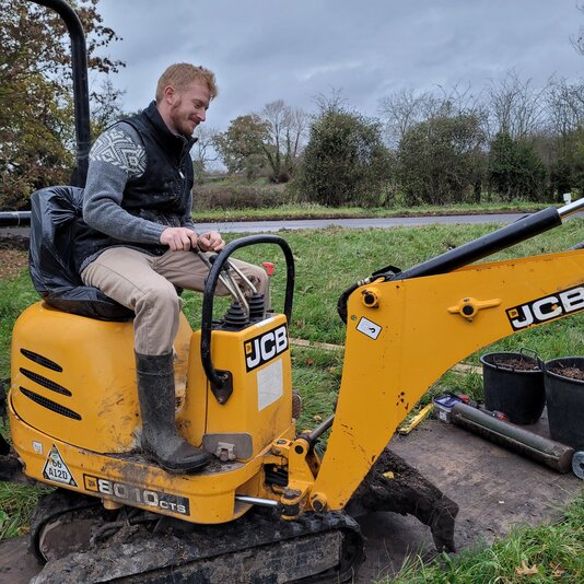 rsz max wiesner on a digger