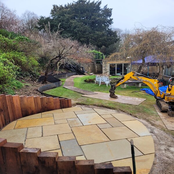 rsz oak retaining wall patio and corten steel straight curve retaining wall
